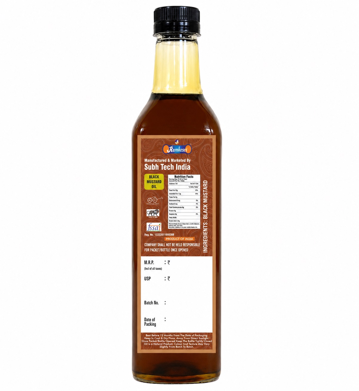 Ramkesri Black Mustard Oil - Image 2
